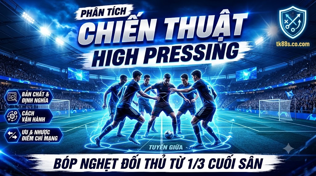 Phân tích chiến thuật High Pressing giúp bóp nghẹt đối thủ từ 1/3 cuối sân - onslow.io