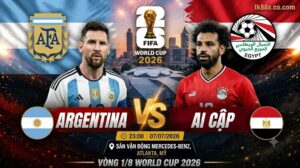 Nhận định Argentina vs Ai Cập vòng 1/8 World Cup 2026 tại onslow.io
