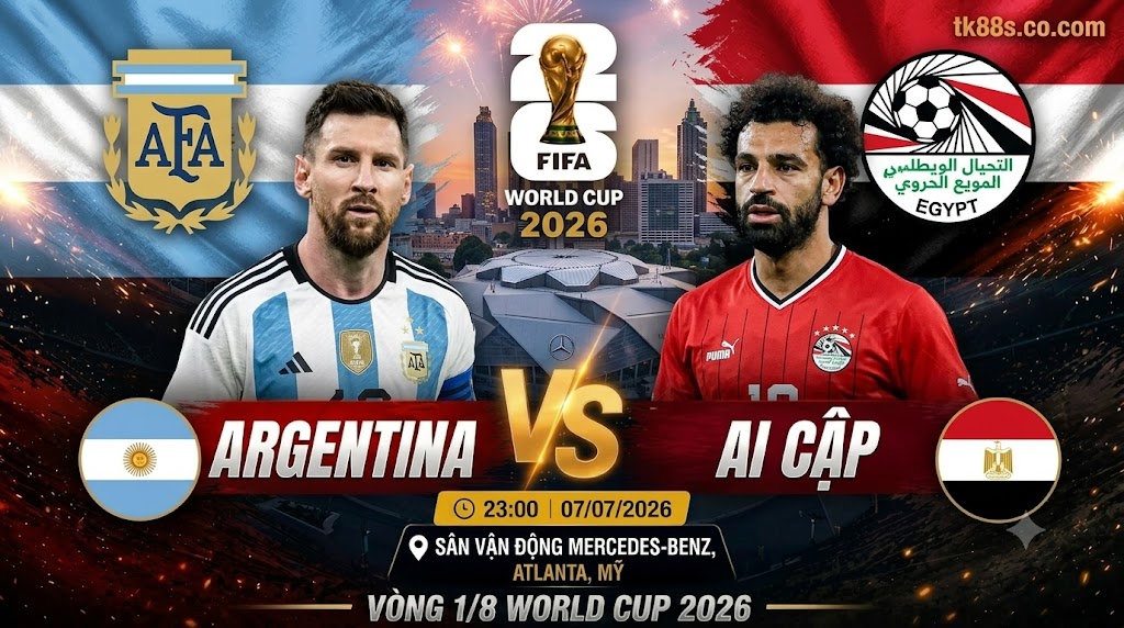 Nhận định Argentina vs Ai Cập vòng 1/8 World Cup 2026 tại onslow.io